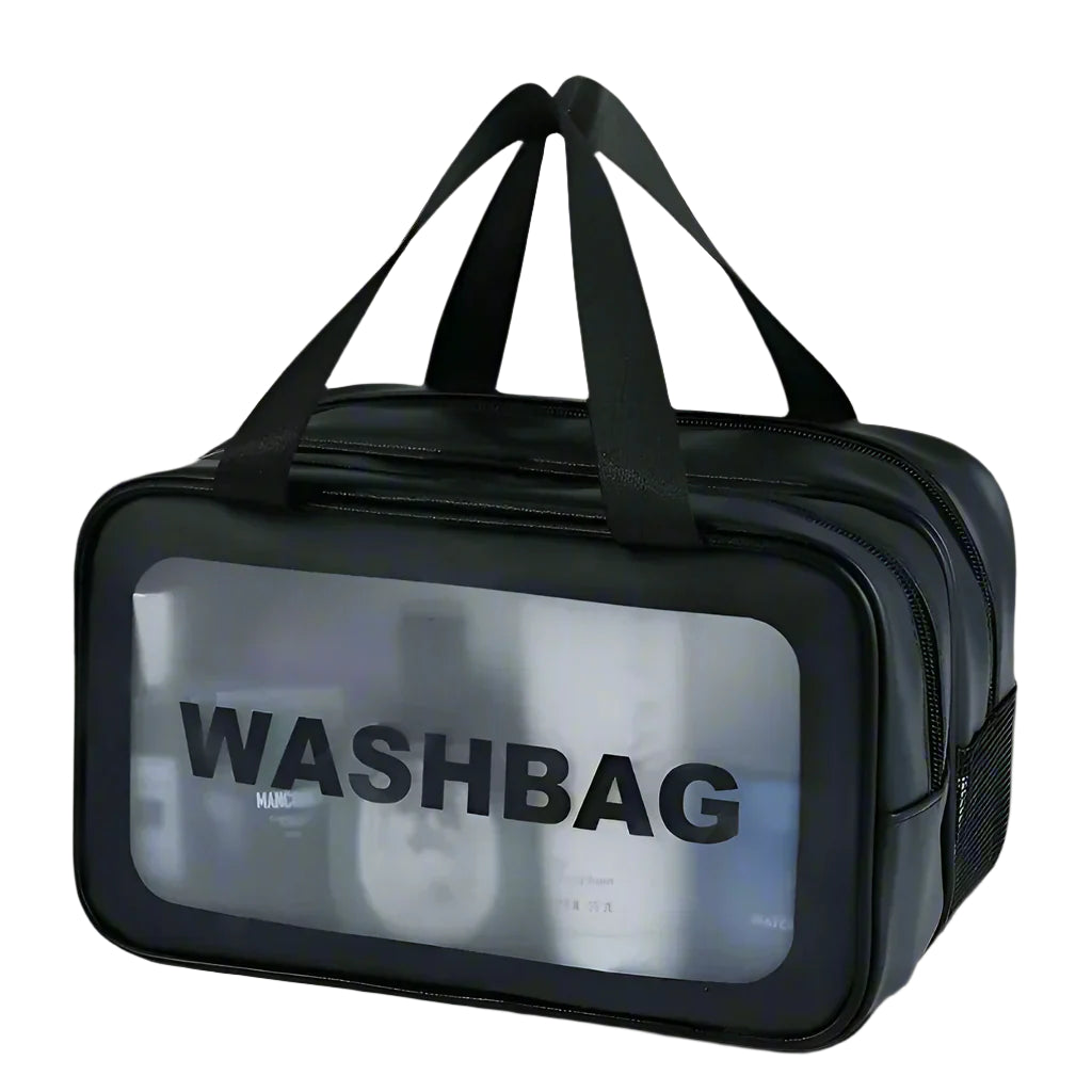 The Meadow Mist Wet-Dry Toiletry Bag Medium Black