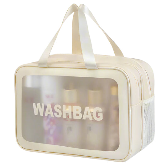 The Meadow Mist Wet-Dry Toiletry Bag Large Beige