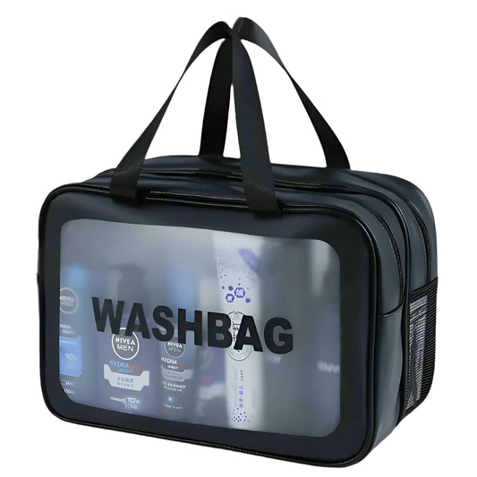 The Meadow Mist Wet-Dry Toiletry Bag Large Black