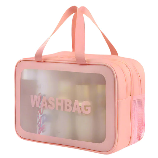 The Meadow Mist Wet-Dry Toiletry Bag Large Pink